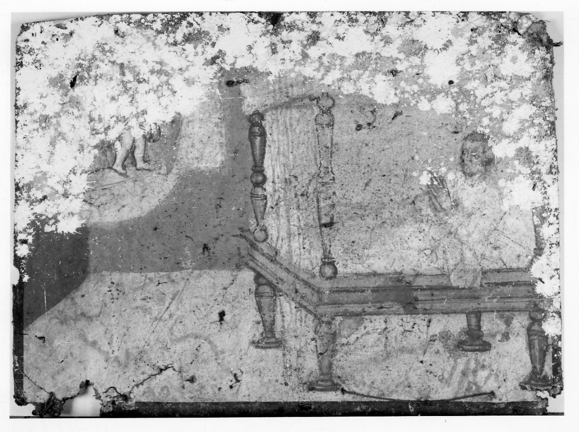 Madonna con Bambino intercede per guarigione (ex voto, opera isolata) - ambito piemontese (prima metà sec. XVIII)