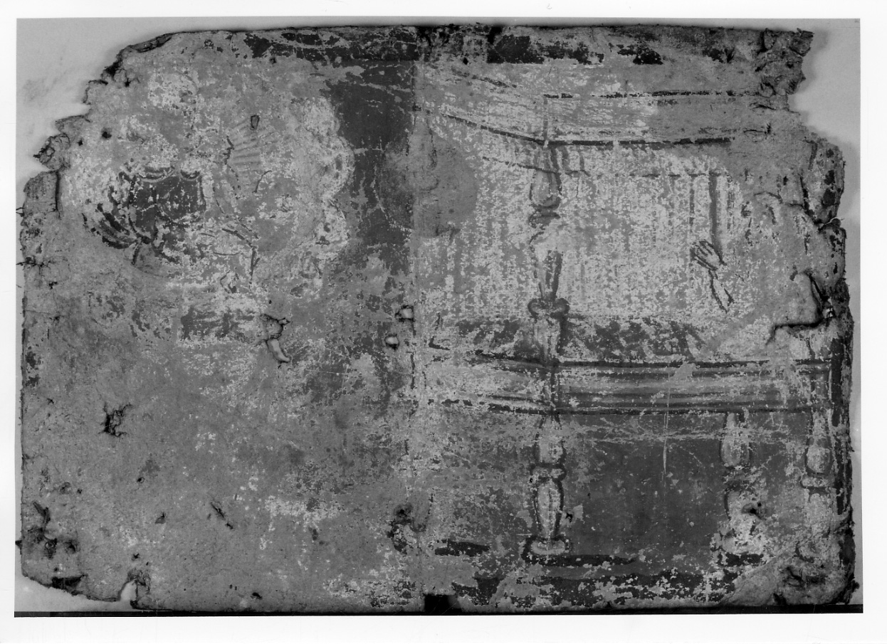 Madonna con Bambino intercede per guarigione (ex voto, opera isolata) - ambito piemontese (sec. XVII)