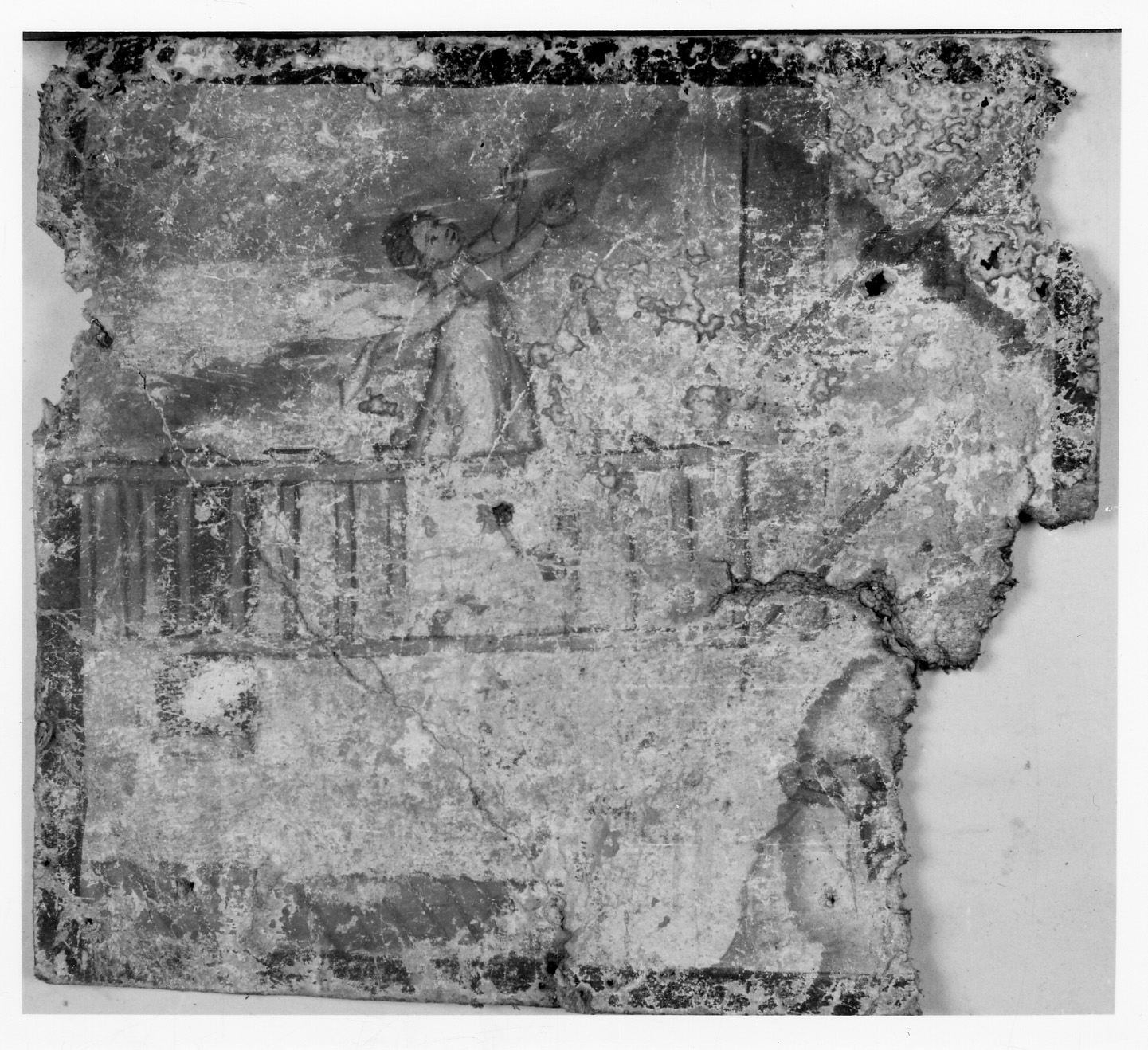 Madonna con Bambino interviene in un incidente (ex voto, opera isolata) - ambito piemontese (sec. XVII)