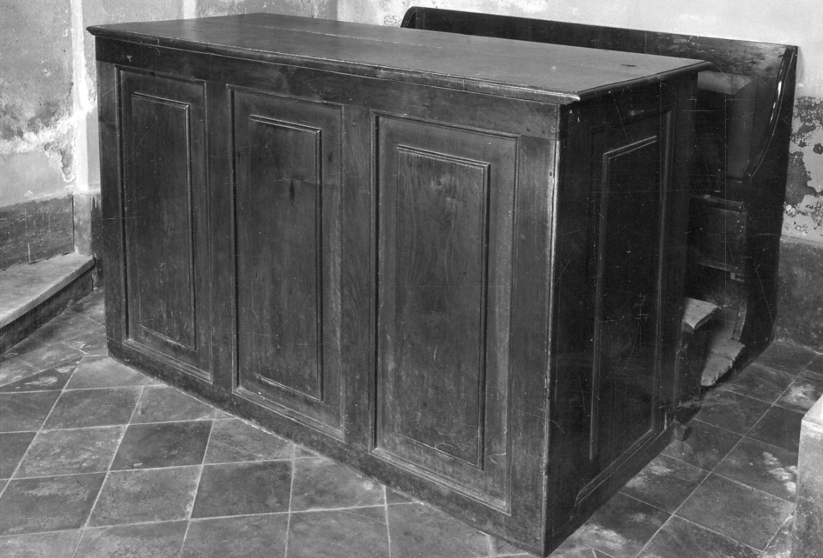 banco, opera isolata - ambito piemontese (seconda metà sec. XVII)