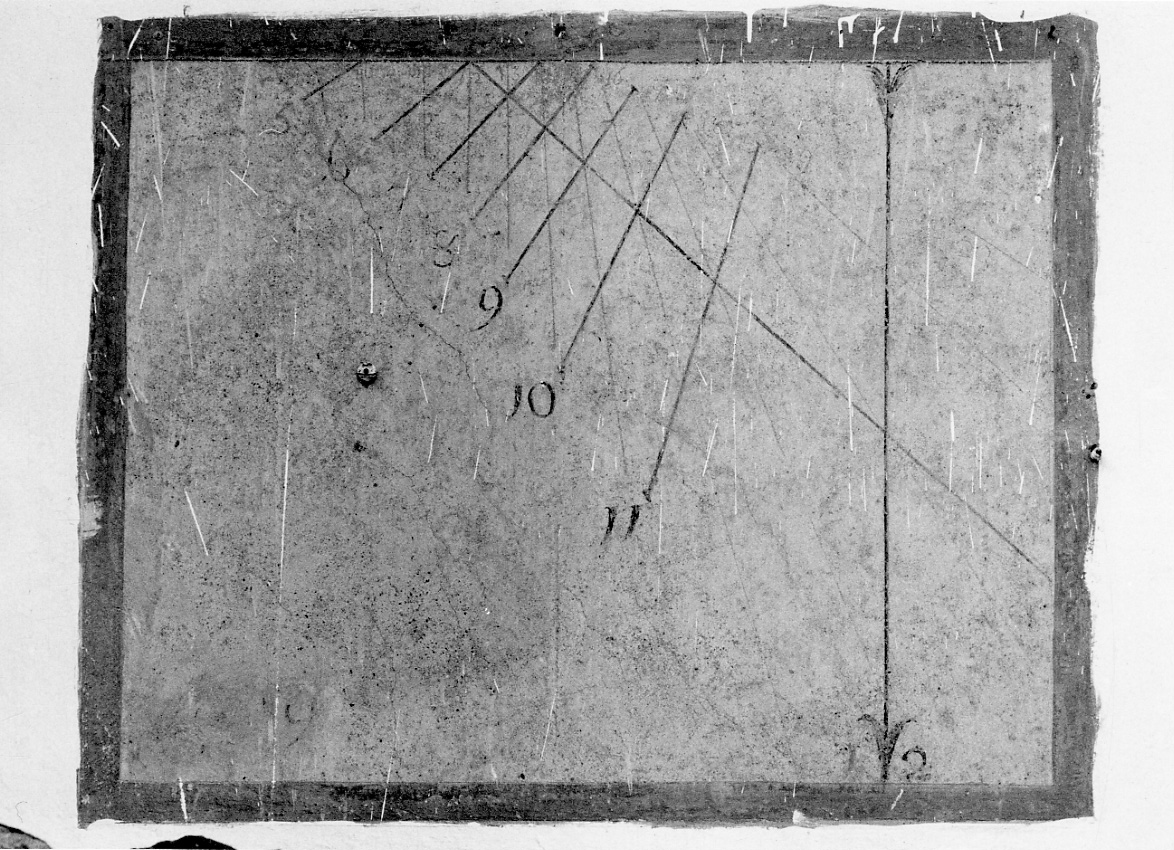 meridiana (dipinto, opera isolata) - ambito piemontese (prima metà sec. XIX)