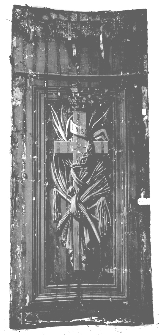 simboli della passione (pannello, opera isolata) di Palagi Pelagio (prima metà sec. XIX)