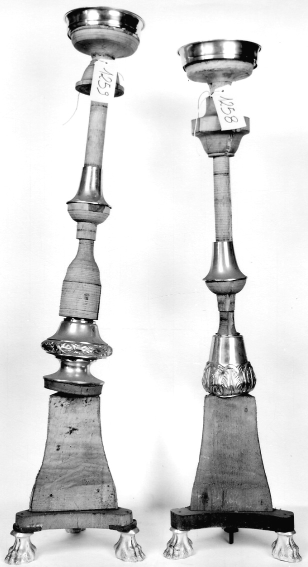 candeliere, serie - bottega piemontese (inizio sec. XIX)