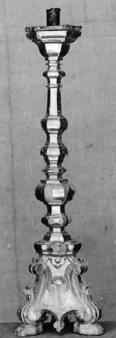candelabro, serie - ambito piemontese (prima metà sec. XVIII)