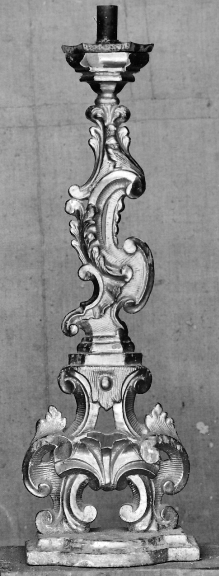 candelabro, opera isolata - ambito piemontese (metà sec. XVIII)