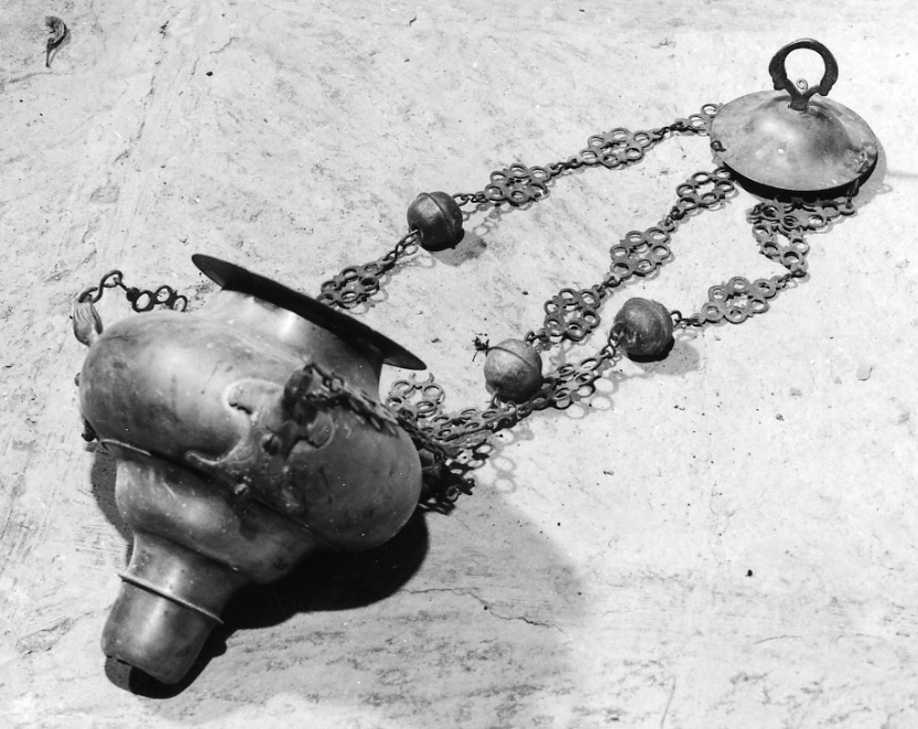 lampada pensile, opera isolata - ambito piemontese (prima metà sec. XVIII)