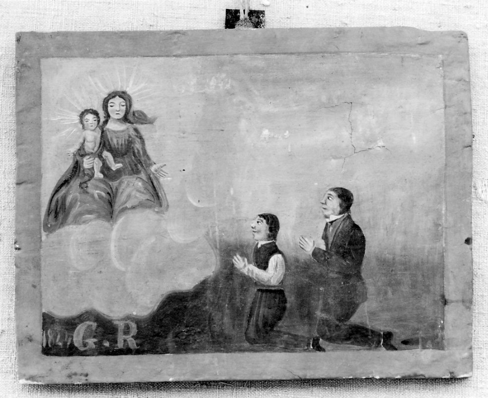 DEVOTI IN PREGHIERA (ex voto, opera isolata) - ambito piemontese (primo quarto sec. XIX)