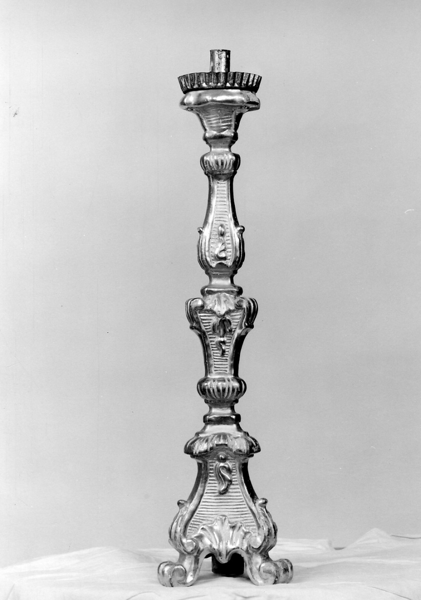 candelabro, serie - ambito piemontese (seconda metà sec. XVIII)