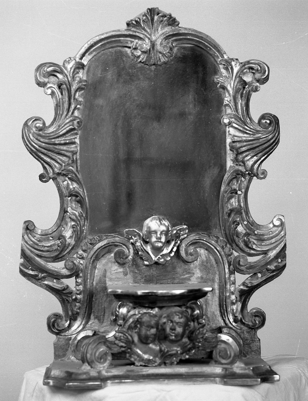 CHERUBINI (tronetto per esposizione eucaristica, opera isolata) - ambito piemontese (prima metà sec. XVIII)