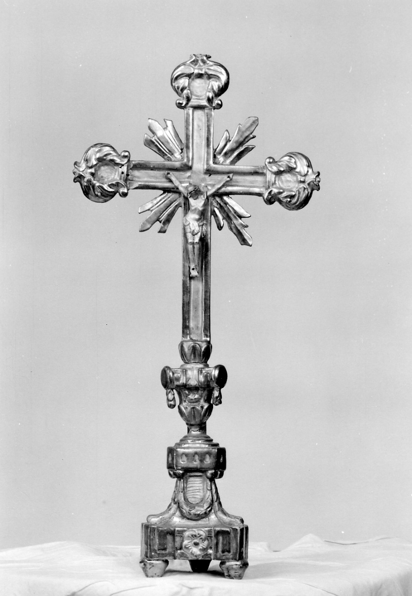 Cristo crocifisso (croce d'altare, opera isolata) - ambito piemontese (fine/inizio secc. XVIII/ XIX)