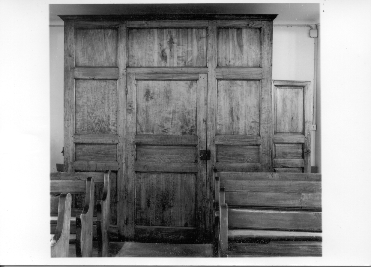 bussola d'ingresso, opera isolata - bottega piemontese (ultimo quarto sec. XIX)