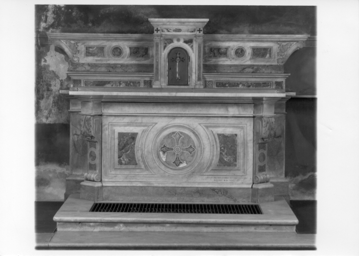 altare, opera isolata - ambito piemontese (fine sec. XIX)