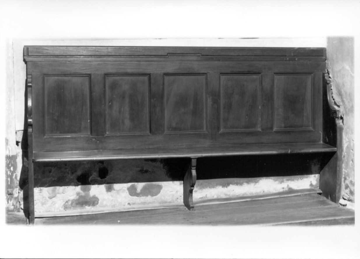 panca, opera isolata - ambito piemontese (ultimo quarto sec. XVIII)