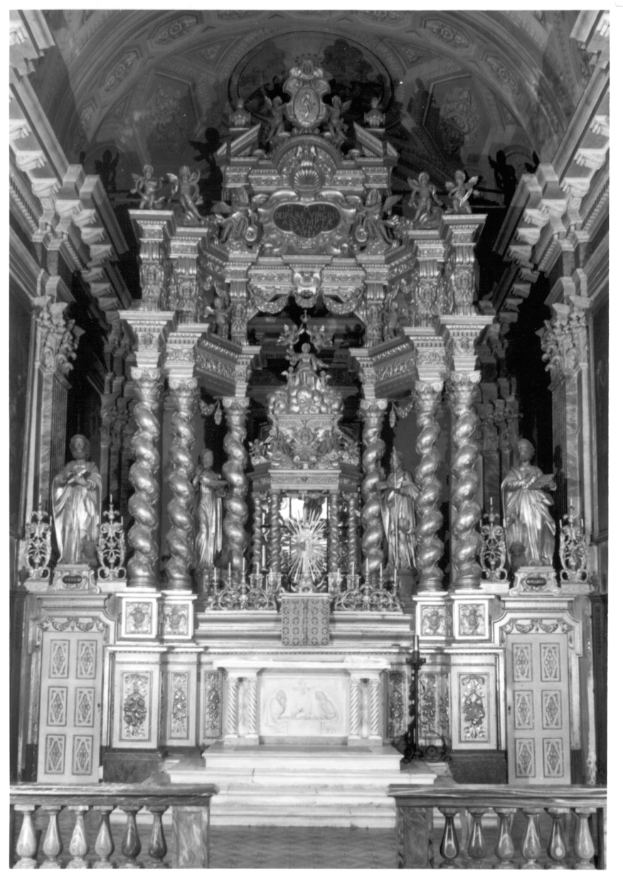 ANGELI (altare maggiore, insieme) - ambito franco-piemontese (seconda metà, secondo quarto sec. XVII, sec. XVIII)