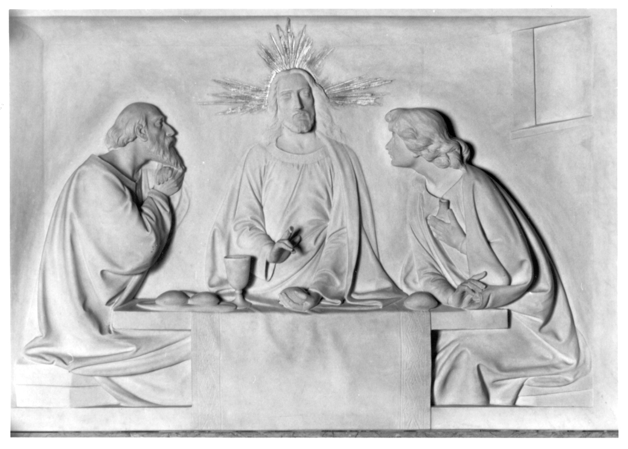 CENA IN EMMAUS (paliotto, opera isolata) - ambito piemontese (secondo quarto sec. XX)