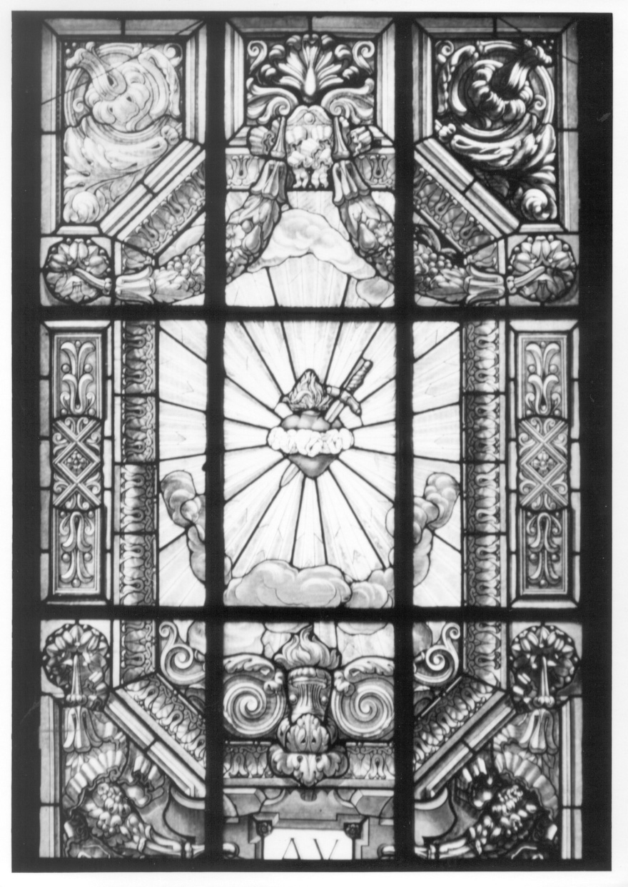 SACRO CUORE DI MARIA (vetrata, opera isolata) - ambito piemontese (primo quarto sec. XX)