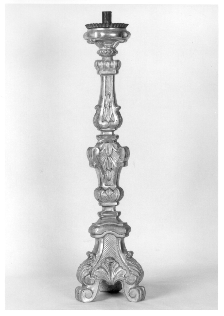 candelabro, serie - ambito piemontese (seconda metà sec. XVIII)