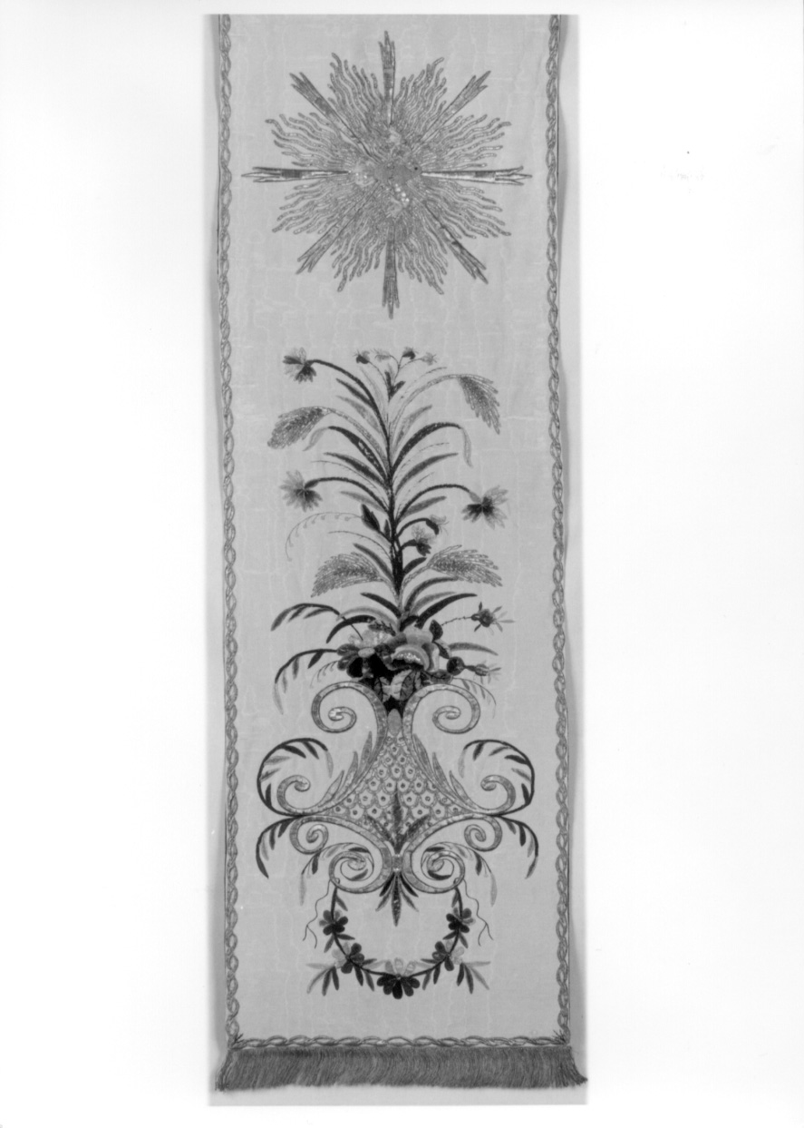 velo omerale, opera isolata - manifattura piemontese (seconda metà sec. XIX)