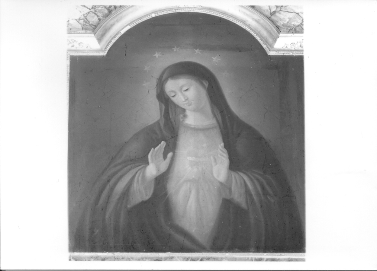 SACRO CUORE DI MARIA (dipinto, opera isolata) - ambito piemontese (prima metà sec. XIX)