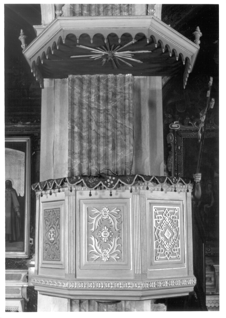 pulpito, opera isolata - bottega piemontese (seconda metà sec. XIX)