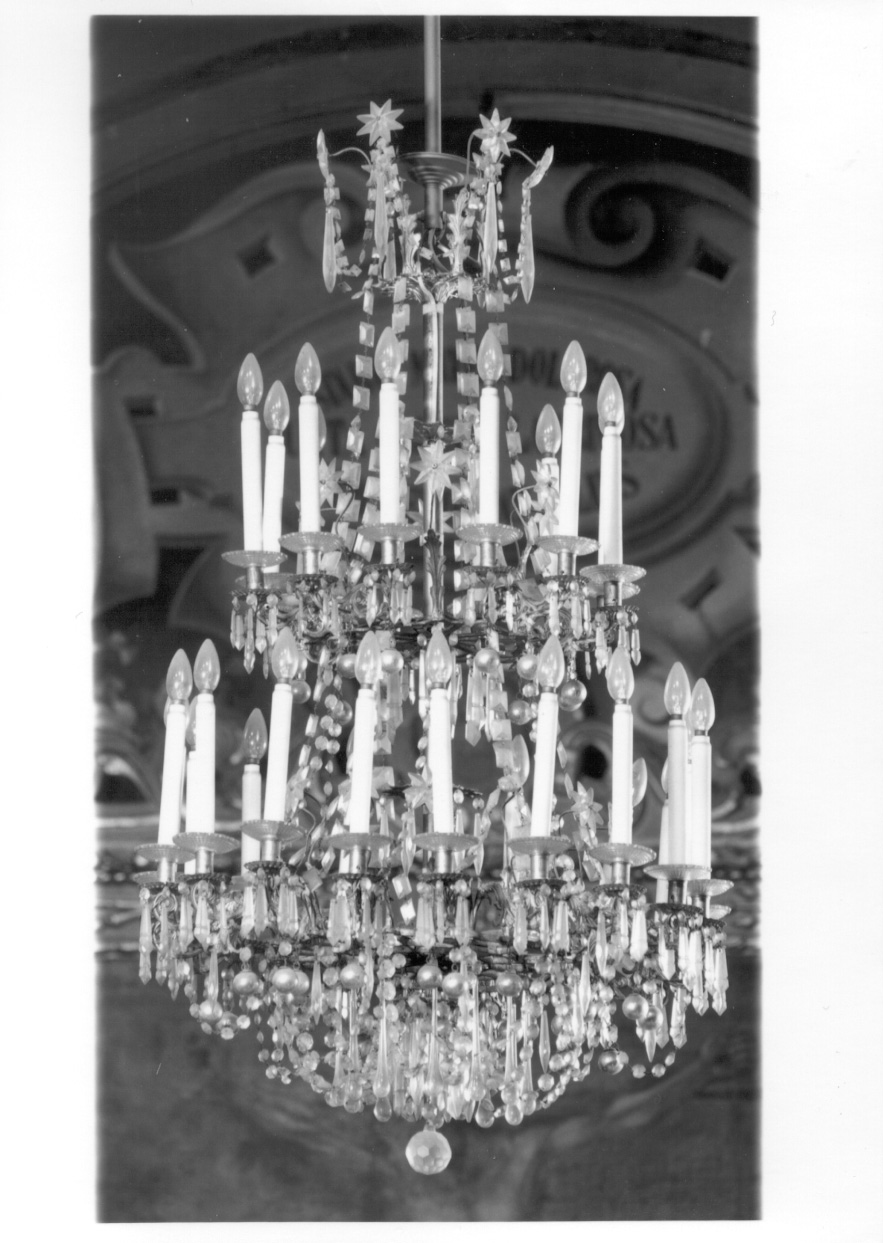 lampadario, serie - produzione piemontese (inizio sec. XX)