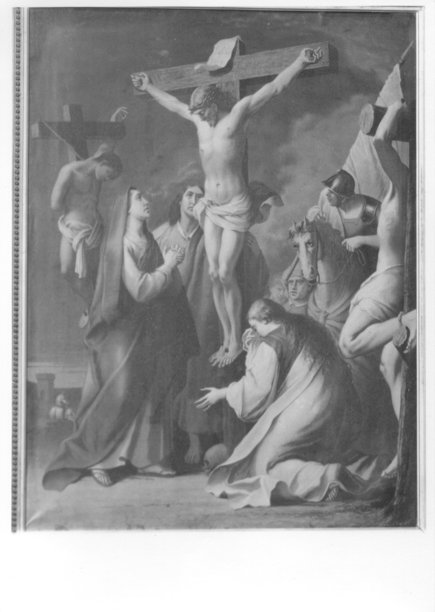 stazione XII: Gesù innalzato e morto in croce (Via Crucis) - produzione piemontese (ultimo quarto sec. XIX)