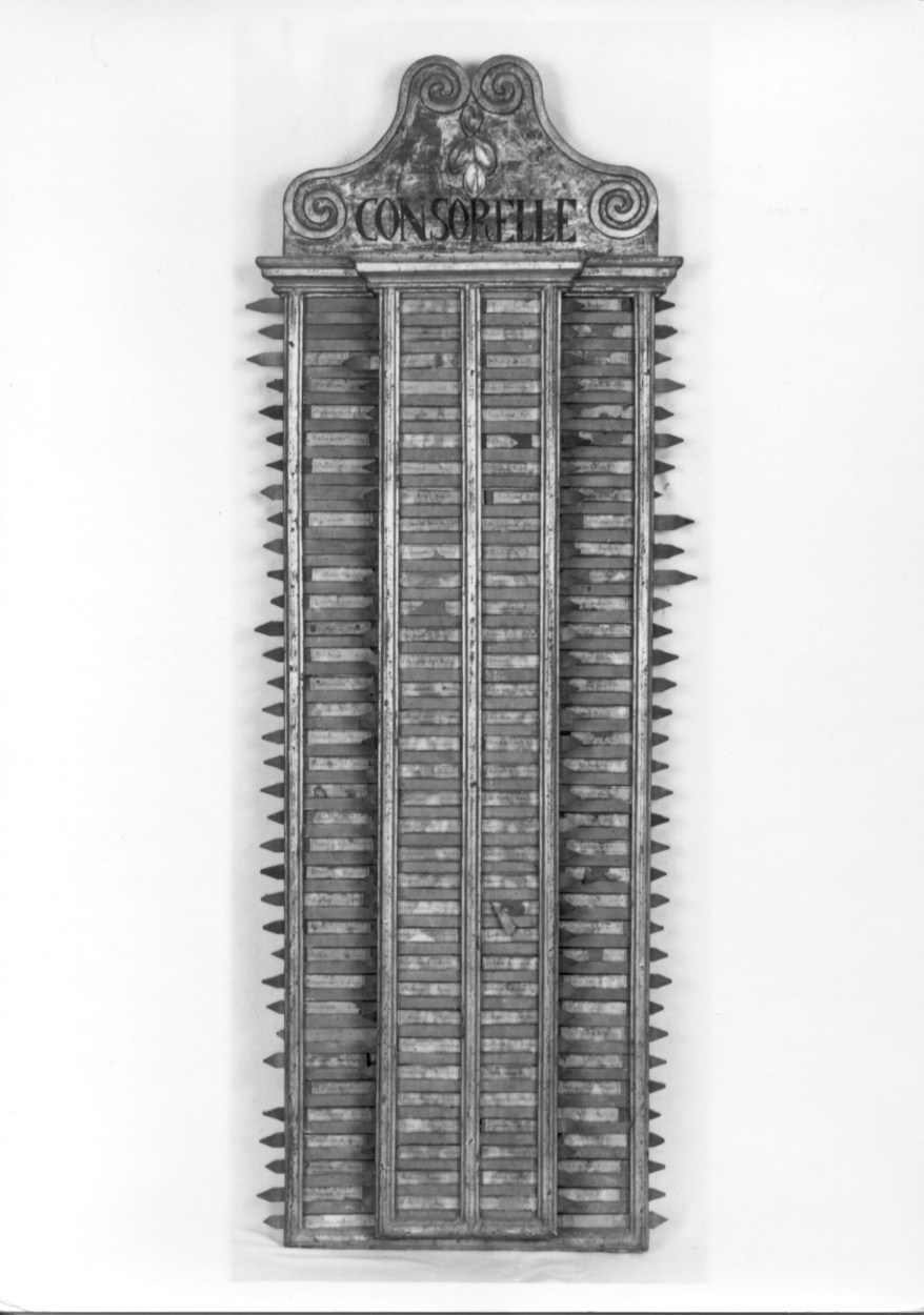 tabella di confraternita, opera isolata - bottega piemontese (sec. XVIII)