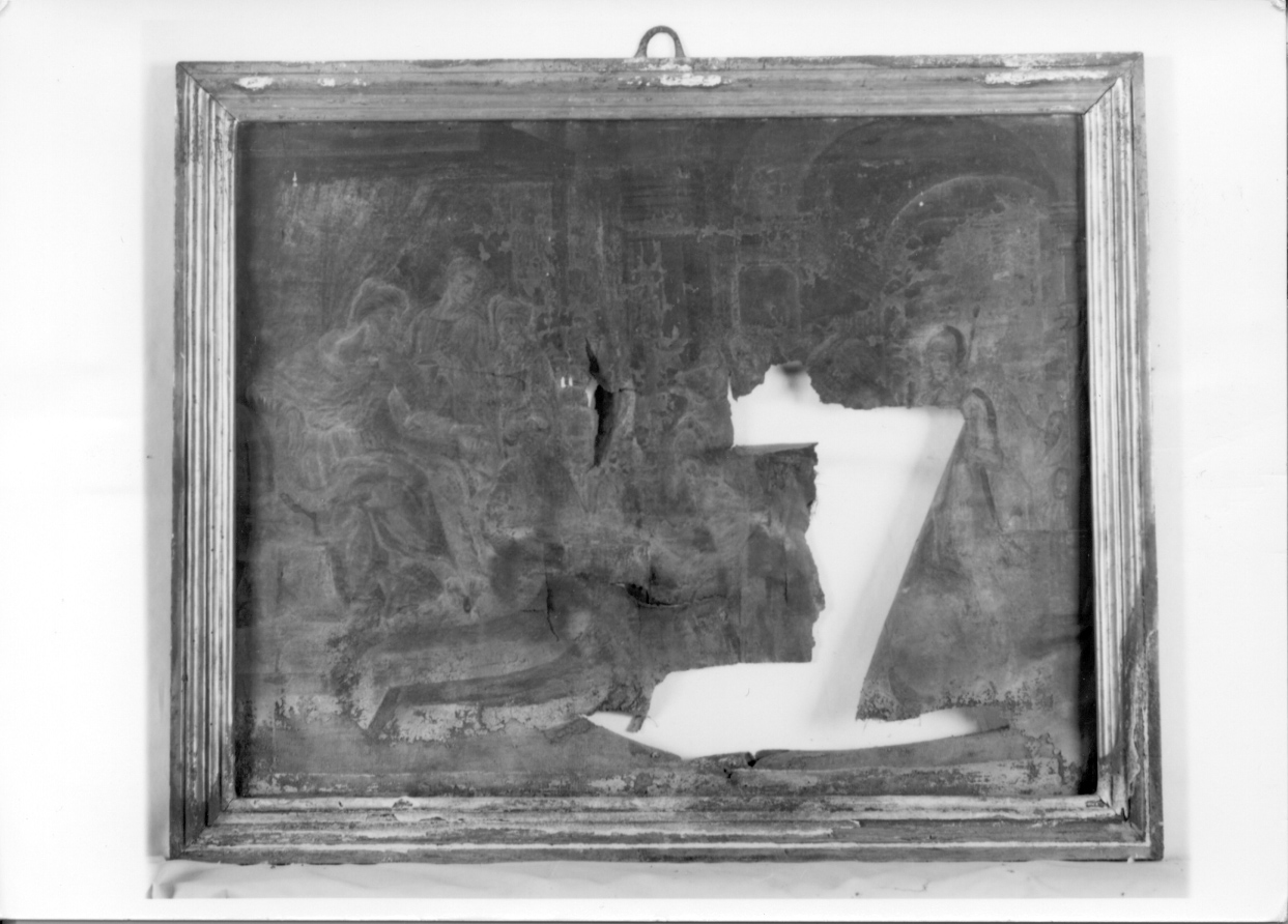 stazione I: Gesù condannato a morte (dipinto) - ambito piemontese (primo quarto sec. XIX)