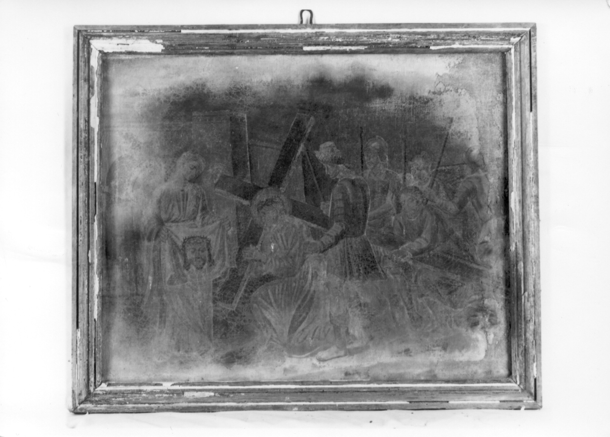 stazione VI: Gesù asciugato dalla Veronica (dipinto) - ambito piemontese (primo quarto sec. XIX)