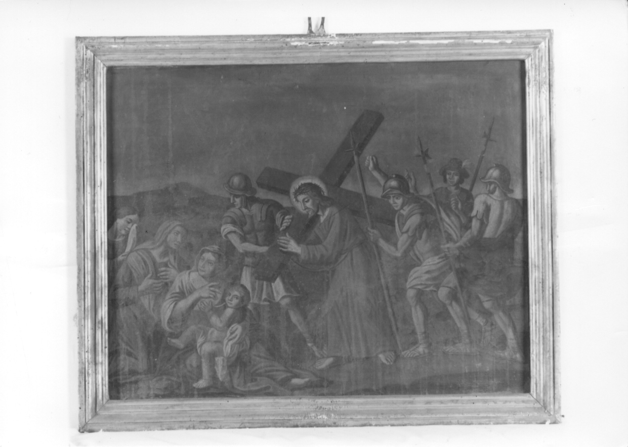 stazione VIII: Gesù consola le donne di Gerusalemme (dipinto) - ambito piemontese (primo quarto sec. XIX)