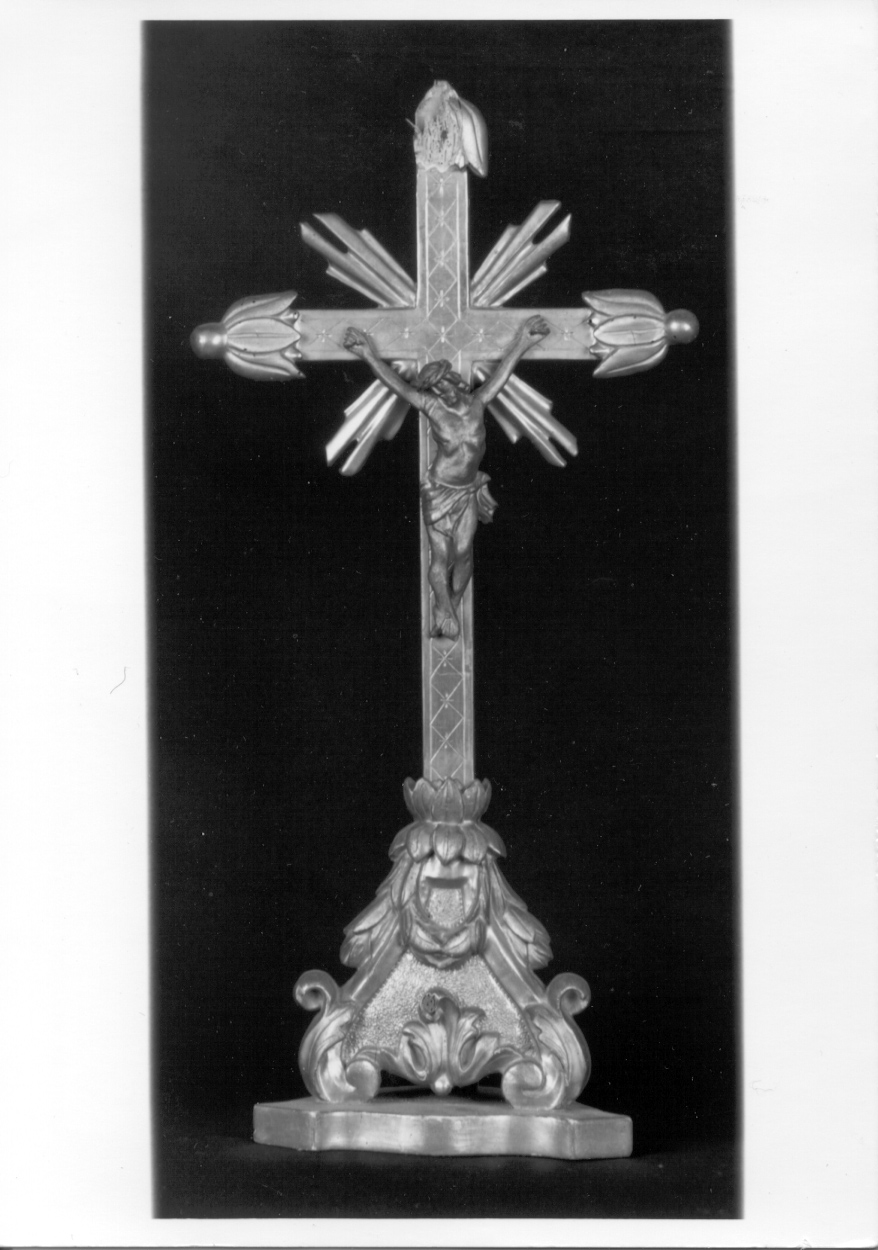 croce d'altare, opera isolata - bottega piemontese (prima metà sec. XIX)
