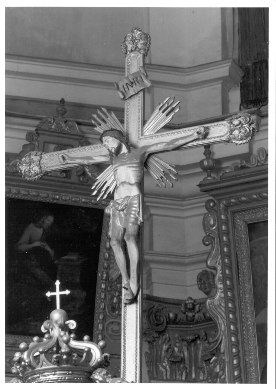 Cristo crocifisso dolente (crocifisso, opera isolata) - bottega piemontese (fine/inizio, seconda metà secc. XV/ XVI, sec. XVIII)