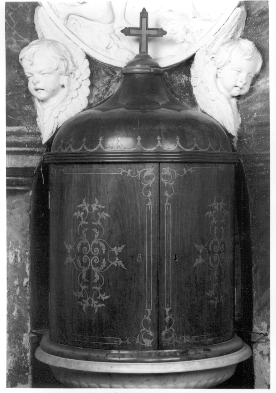 coperchio del fonte battesimale, elemento d'insieme - ambito piemontese (metà sec. XIX)
