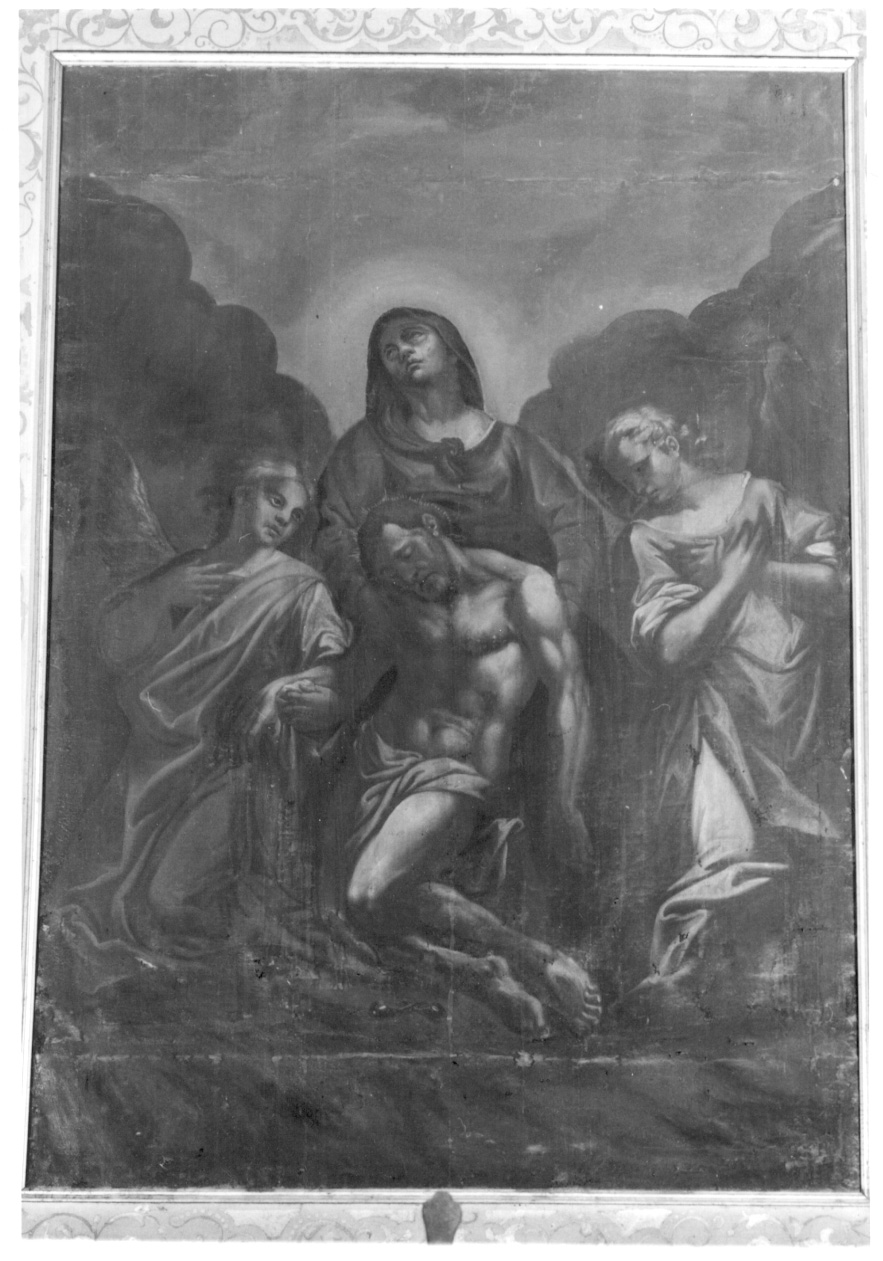 COMPIANTO SUL CRISTO MORTO (dipinto, opera isolata) - ambito piemontese (sec. XVIII)