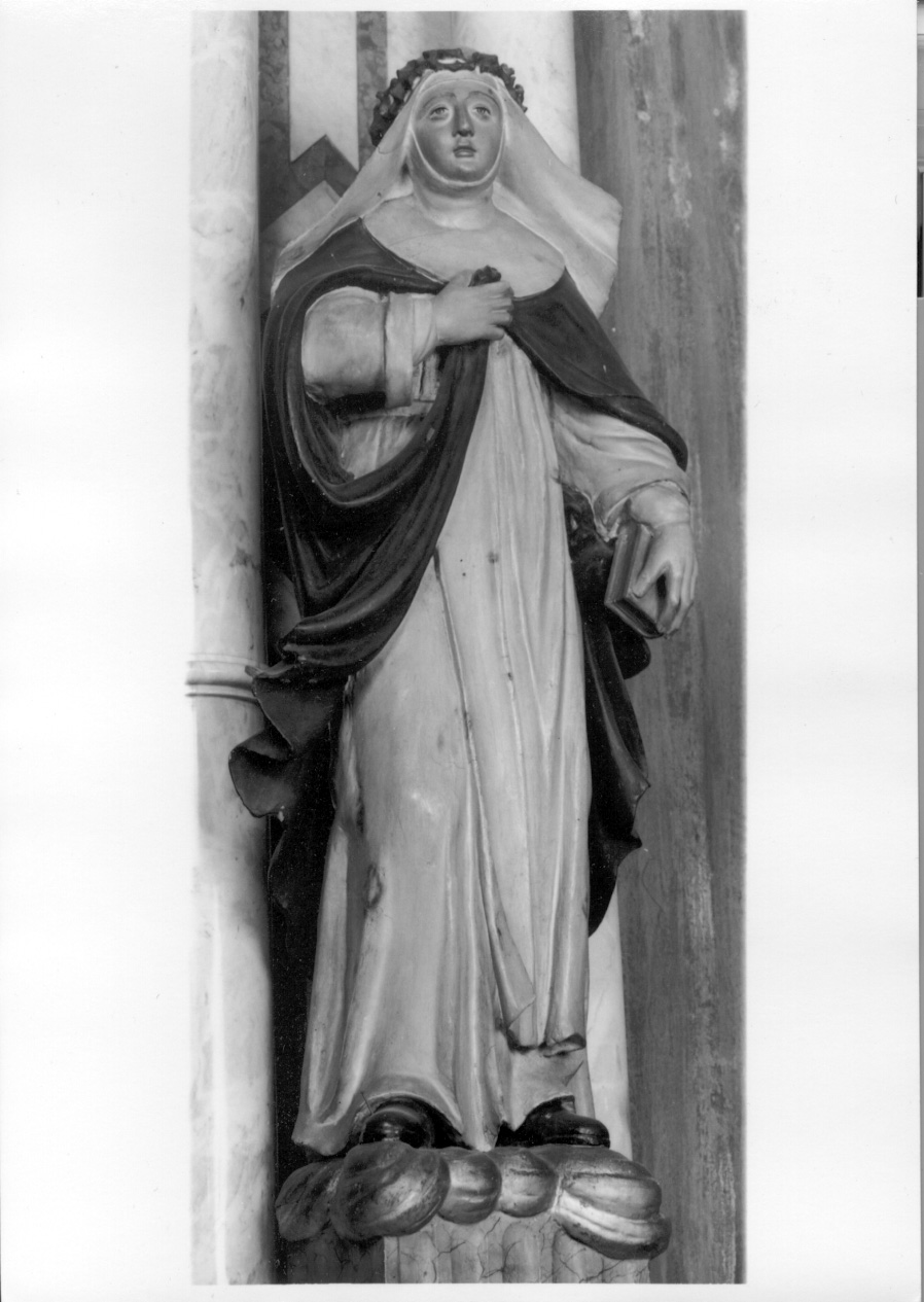 SANTA ROSA DA LIMA (statua, elemento d'insieme) - ambito piemontese (sec. XIX)