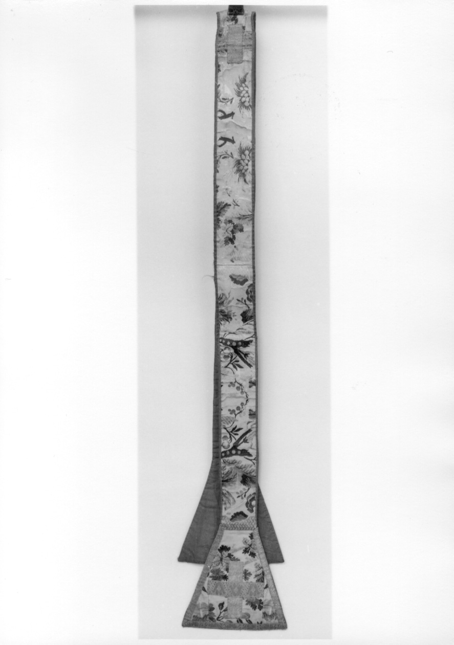 stola, opera isolata - manifattura italiana (?) (sec. XVIII)