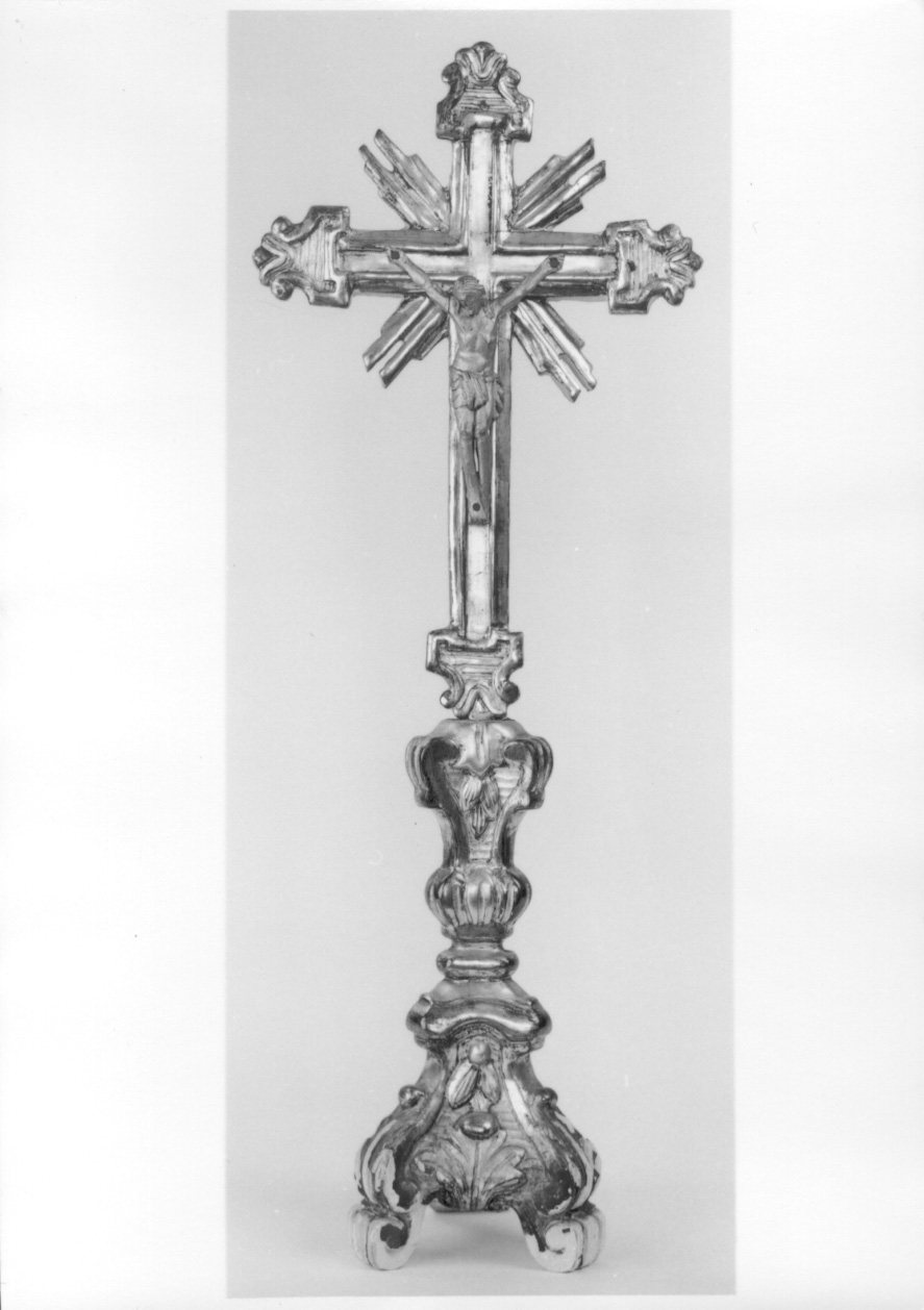 Cristo crocifisso (croce d'altare, opera isolata) - ambito piemontese (ultimo quarto sec. XVIII)