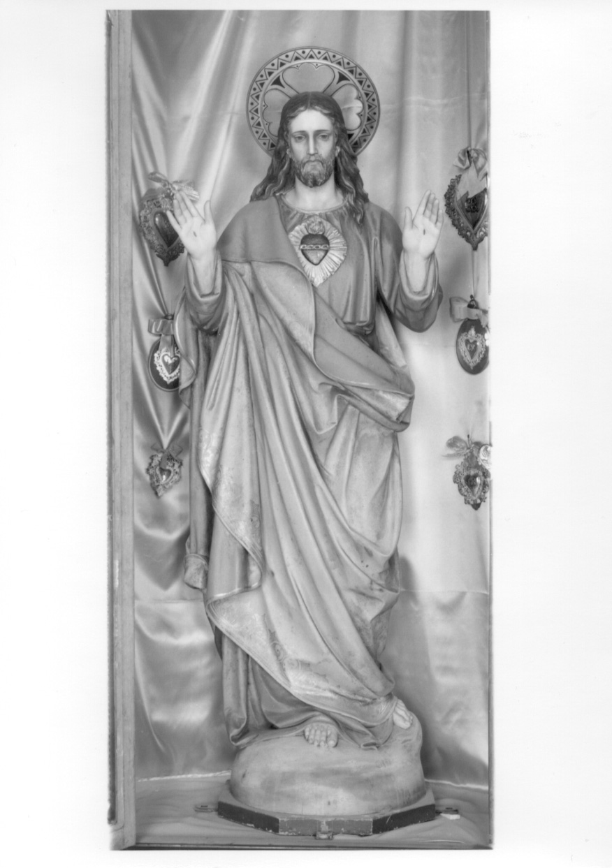 Sacro Cuore di Gesù (statua, opera isolata) - ambito italiano (fine/inizio secc. XIX/ XX)