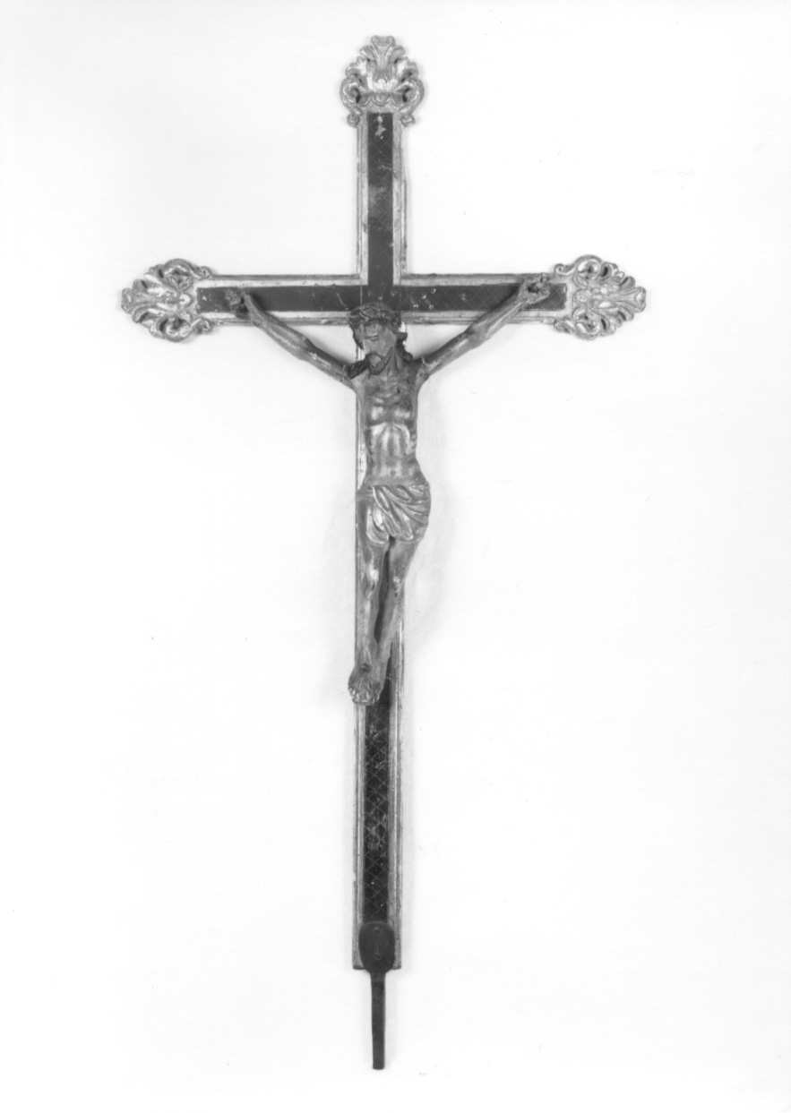 Cristo crocifisso (croce, elemento d'insieme) di Castagno - ambito piemontese (primo quarto, ultimo quarto sec. XVIII, sec. XVIII)