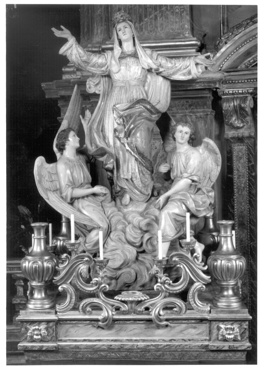 MADONNA ASSUNTA (gruppo scultoreo, opera isolata) - ambito piemontese (ultimo quarto sec. XIX)