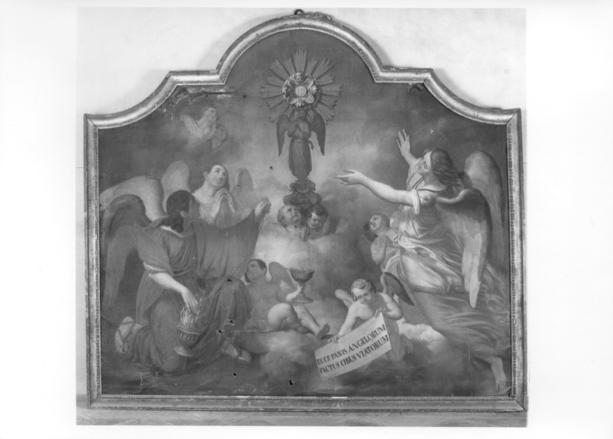 trionfo dell'Eucaristia (dipinto, opera isolata) di Piola Giuseppe (metà sec. XIX)