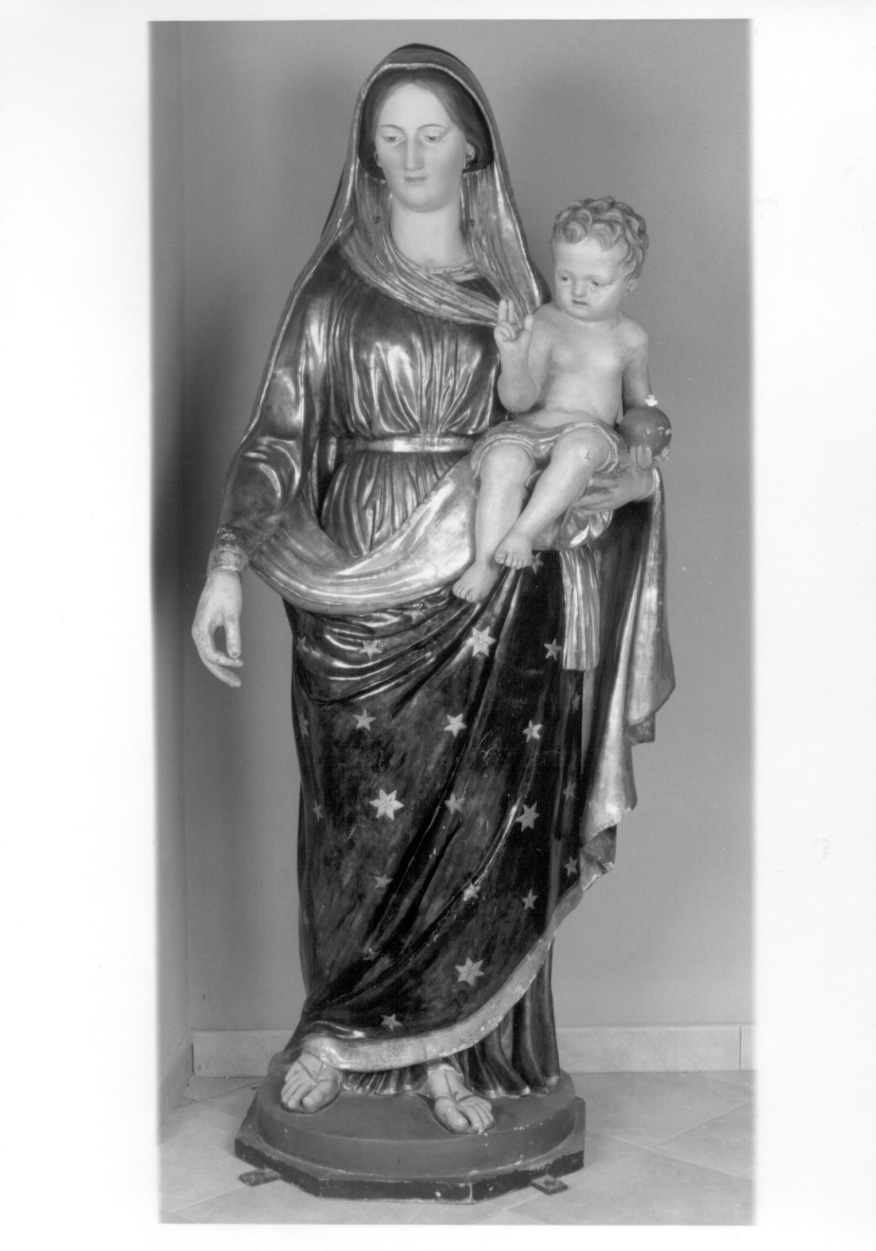 MADONNA CON BAMBINO (statua, opera isolata) - ambito ligure-piemontese (prima metà sec. XIX)