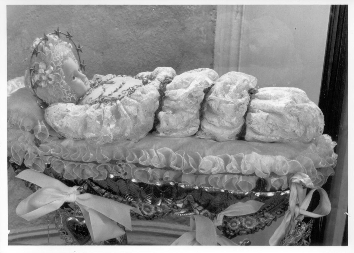 MARIA VERGINE BAMBINA (statuetta devozionale, opera isolata) - manifattura italiana (seconda metà sec. XIX)