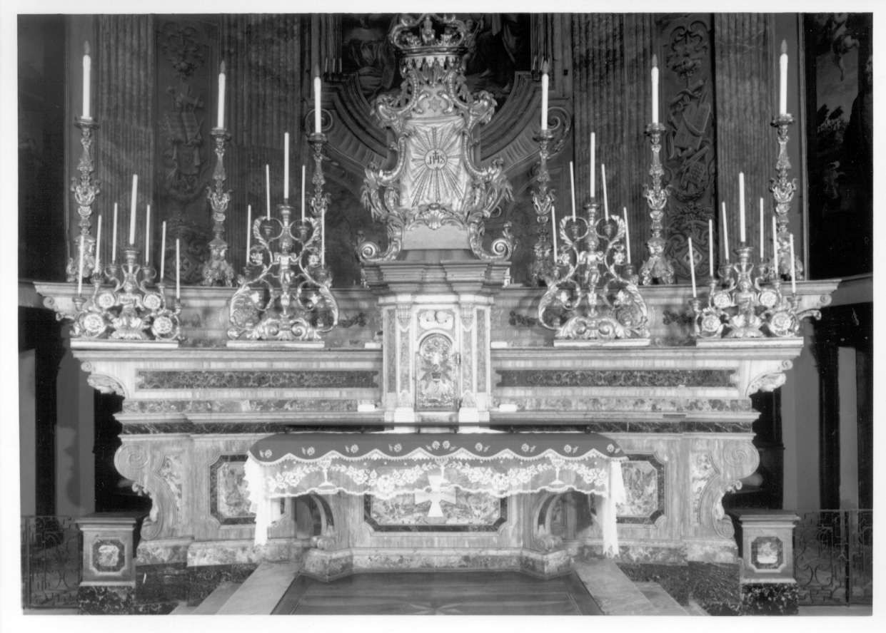 altare maggiore, opera isolata - ambito cuneese (terzo quarto sec. XIX)