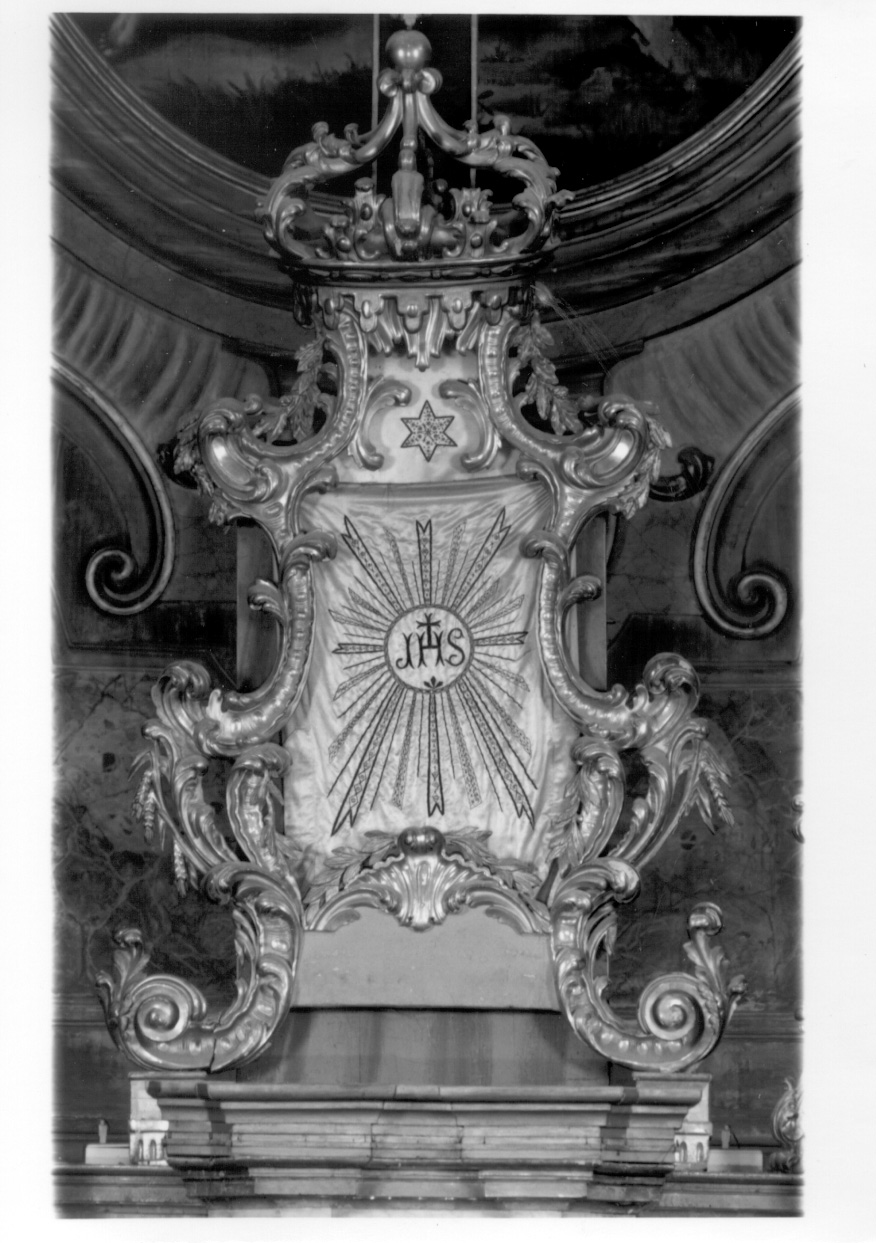 tronetto per esposizione eucaristica, opera isolata di Gatti Ignazio (ultimo quarto, ultimo quarto sec. XVIII, sec. XIX)