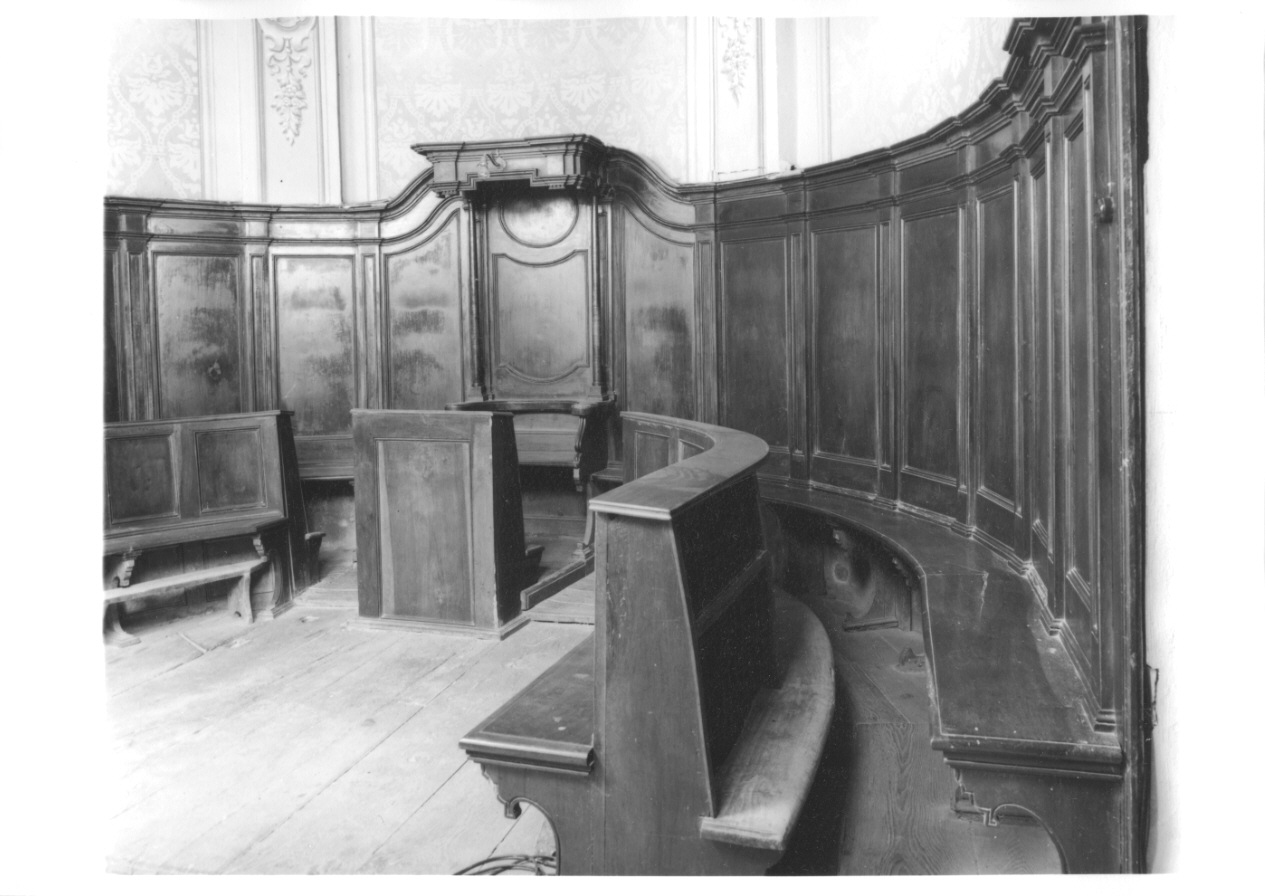 stalli del coro, opera isolata - bottega piemontese (sec. XIX)