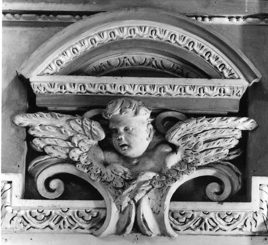CHERUBINO (decorazione plastica, serie) di Beltramelli Domenico (bottega) (seconda metà sec. XVII)