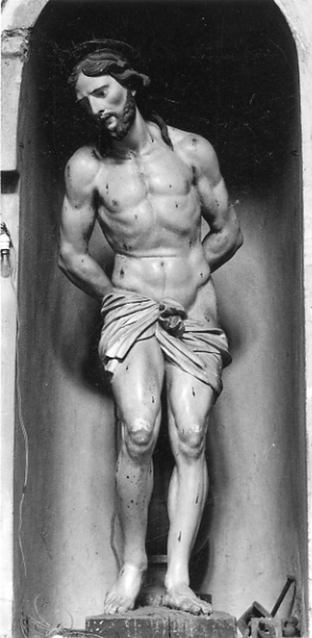 CRISTO ALLA COLONNA (statua, opera isolata) di Plura Carlo Giuseppe (attribuito) - ambito luganese (inizio sec. XVIII)