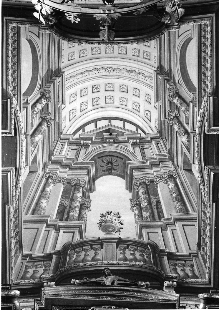 ARCHITETTURA ILLUSIONISTICA (dipinto, opera isolata) di Taricco Sebastiano (maniera) - ambito piemontese (prima metà sec. XVIII)