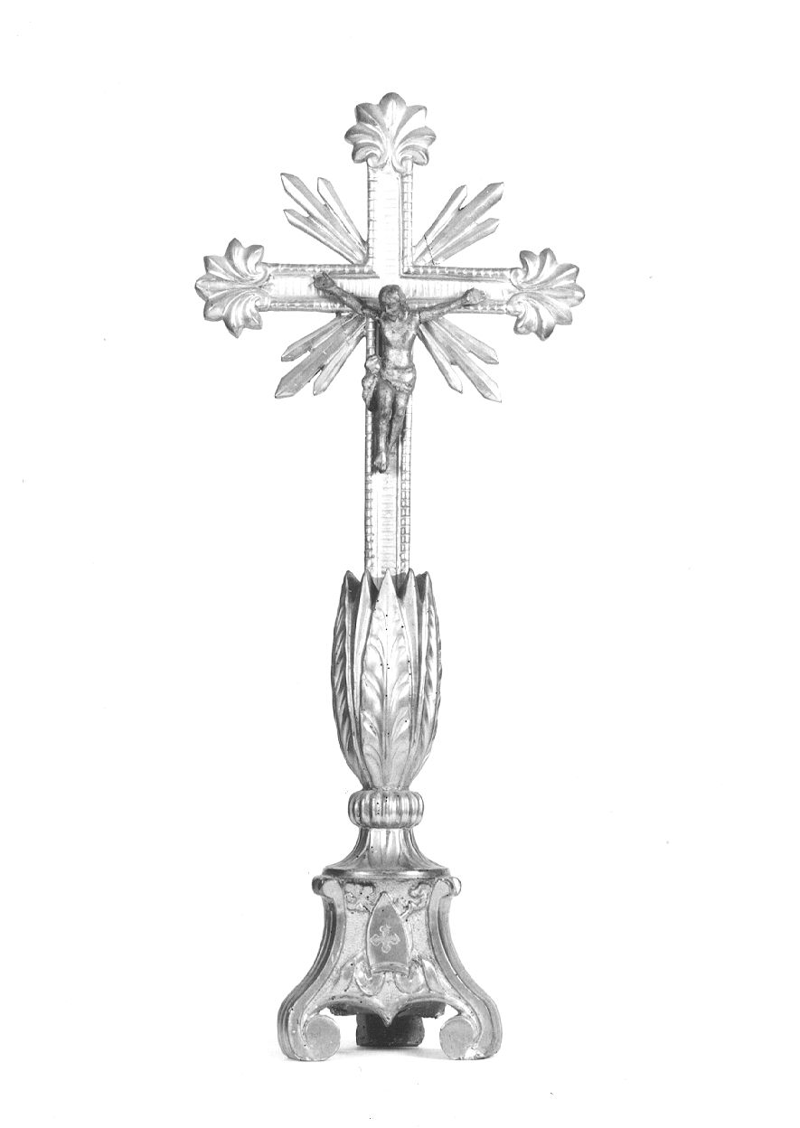 croce d'altare, opera isolata - bottega piemontese (seconda metà sec. XIX)